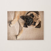 Puzzle Chien de carlin avec la cravate d'arc (Horizontal)
