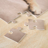 Puzzle Chien de carlin avec la cravate d'arc (Côté)