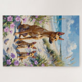 Puzzle Chien de Caroline Art du Dune Côtière (Horizontal)