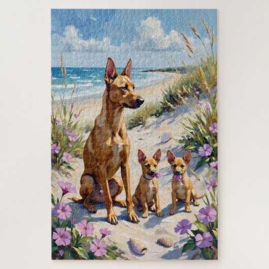 Puzzle Chien de Caroline Art du Dune Côtière (Vertical)