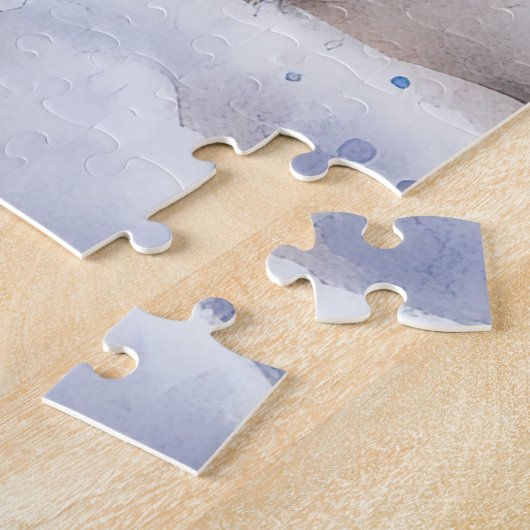 Puzzle Chien de Dachshund à Noël de neige (Côté)