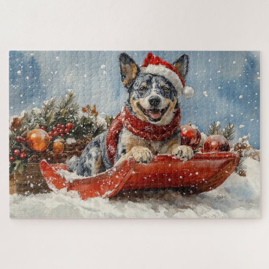 Puzzle Chien de Heeler Bleu dans la corniche laissez-le n (Horizontal)