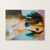 Puzzle Chien de Hound persan. (Horizontal)