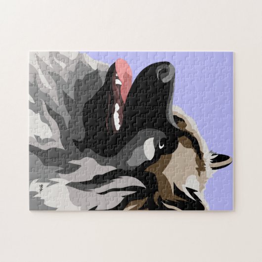 Puzzle Chien de Keeshond (Horizontal)