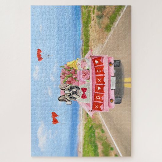 Puzzle Chien de la Saint-Valentin (Vertical)