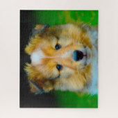 Puzzle Chien de mouton de Shetland, Jigsaw. (Vertical)