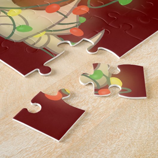 Puzzle Chien de Noël (Côté)