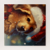 Puzzle Chien de Noël (4) (Horizontal)