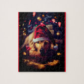 Puzzle Chien de Noël décoratif (Vertical)