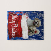 Puzzle Chien de Noël Shih tzu (Horizontal)