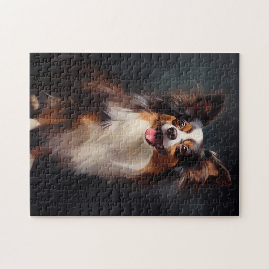 Puzzle Chien de Papillon (Horizontal)