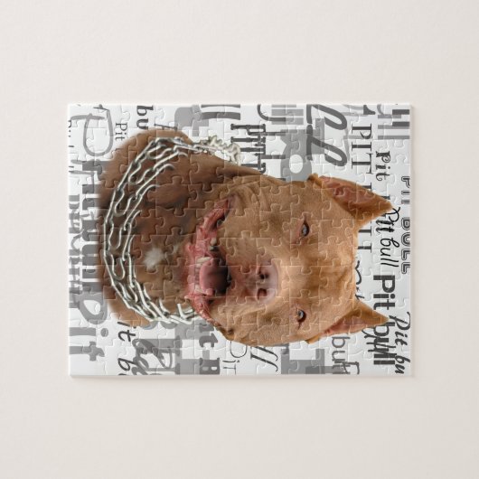 Puzzle Chien de Pitbull (Horizontal)