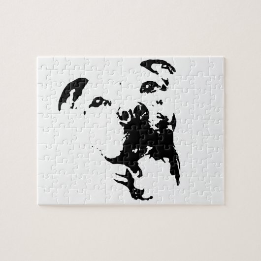 Puzzle Chien de Pitbull (Horizontal)