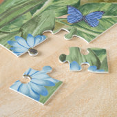 Puzzle Chien de Poméranie avec Fleurs Printemps (Côté)