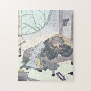 Puzzle Chien de Raccon de Japonais Tanuki Ukiyo-e par