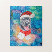 Puzzle Chien de race Cane Corso Noël (Vertical)