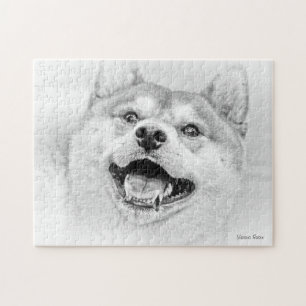 Puzzle Chien de sourire de Shiba Inu