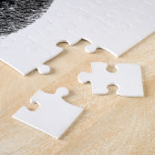 Puzzle Chien de taureau avec Coeurs Saint-Valentin (Côté)