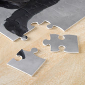 Puzzle Chien de taureau français assis aquarelle peinture (Côté)