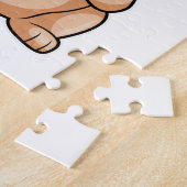 Puzzle Chien de taureau français en détective avec du ver (Côté)