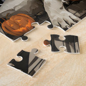 Puzzle Chien de taureau français Halloween Éffrayant (Côté)