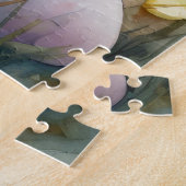 Puzzle Chien de taureau Terrier avec oeufs de Pâques vaca (Côté)