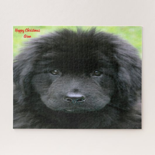 Puzzle Chien de Terre-Neuve. (Horizontal)