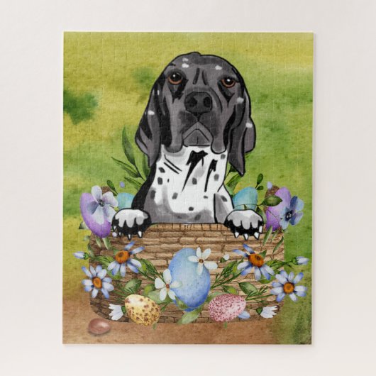 Puzzle Chien de terrier de sable abyssin dans le panier d (Vertical)