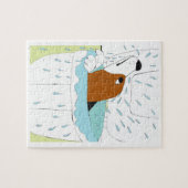 Puzzle chien de toilette (Horizontal)