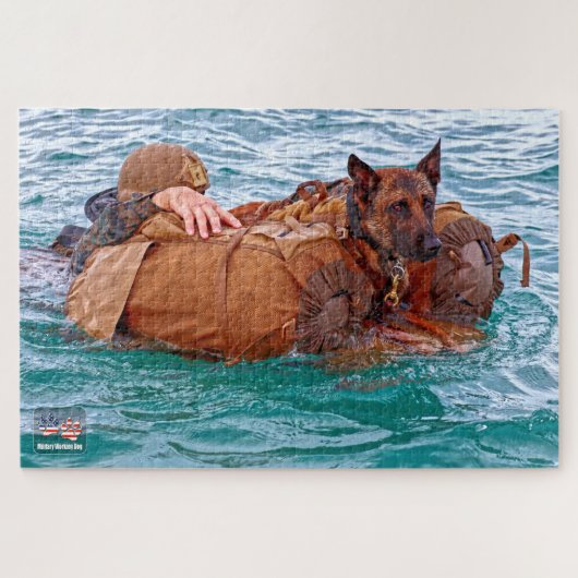 Puzzle CHIEN DE TRAVAIL MILITAIRE AMÉRICAIN (20x30 pouces (Horizontal)