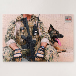 Puzzle CHIEN DE TRAVAIL MILITAIRE AMÉRICAIN (20x30 pouces