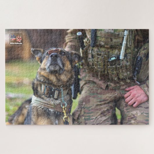 Puzzle CHIEN DE TRAVAIL MILITAIRE AMÉRICAIN (20x30 pouces (Horizontal)