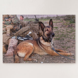 Puzzle CHIEN DE TRAVAIL MILITAIRE AMÉRICAIN (20x30 pouces