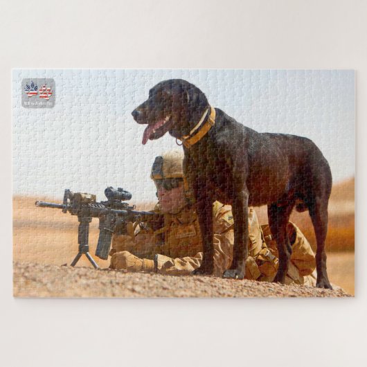 Puzzle CHIEN DE TRAVAIL MILITAIRE AMÉRICAIN (20x30 pouces (Horizontal)