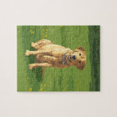 Puzzle Chien de trieur du Labrador jaune (Horizontal)