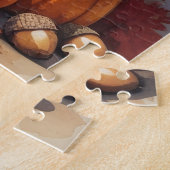 Puzzle Chien D'Eau Portugais En Automne Quitte Thanksgivi (Côté)