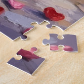 Puzzle Chien d'eau portugais Saint-Valentin (Côté)