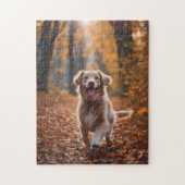 Puzzle Chien en forêt (Vertical)