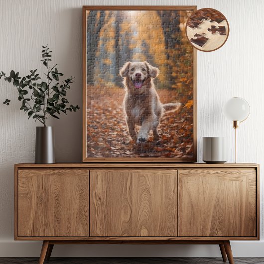 Puzzle Chien en forêt