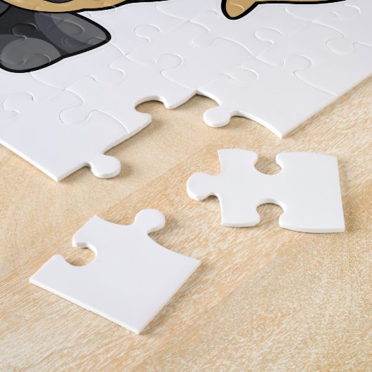 Puzzle Chien en forme de chambre avec mâchoire (Côté)