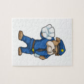 Puzzle Chien en policier avec uniforme (Horizontal)