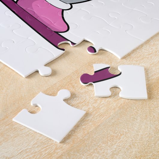 Puzzle Chien en Snowboardeur avec Sonowboard (Côté)