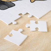 Puzzle Chien en tenue de marié avec nœud papillon (Côté)