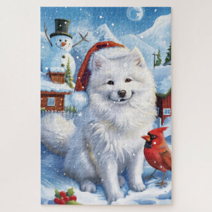 Puzzle Chien esquimau américain Noël Merveilleux de Noël