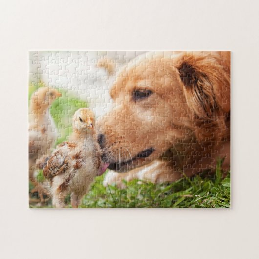 Puzzle Chien et poussin (Horizontal)