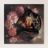 Puzzle Chien Fleur 2 (Horizontal)