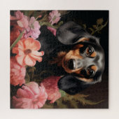 Puzzle Chien Fleur 3 (Horizontal)