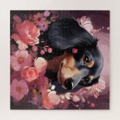 Puzzle Chien Fleur 4 (Horizontal)