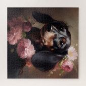 Puzzle Chien Fleur 7 (Horizontal)