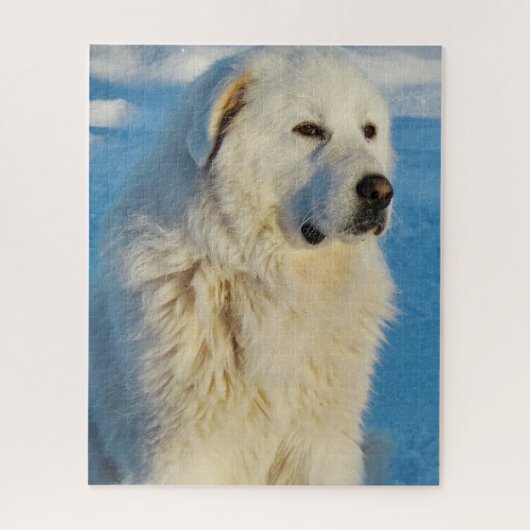Puzzle Chien Gardien des Pyrénées Blanches (Vertical)
